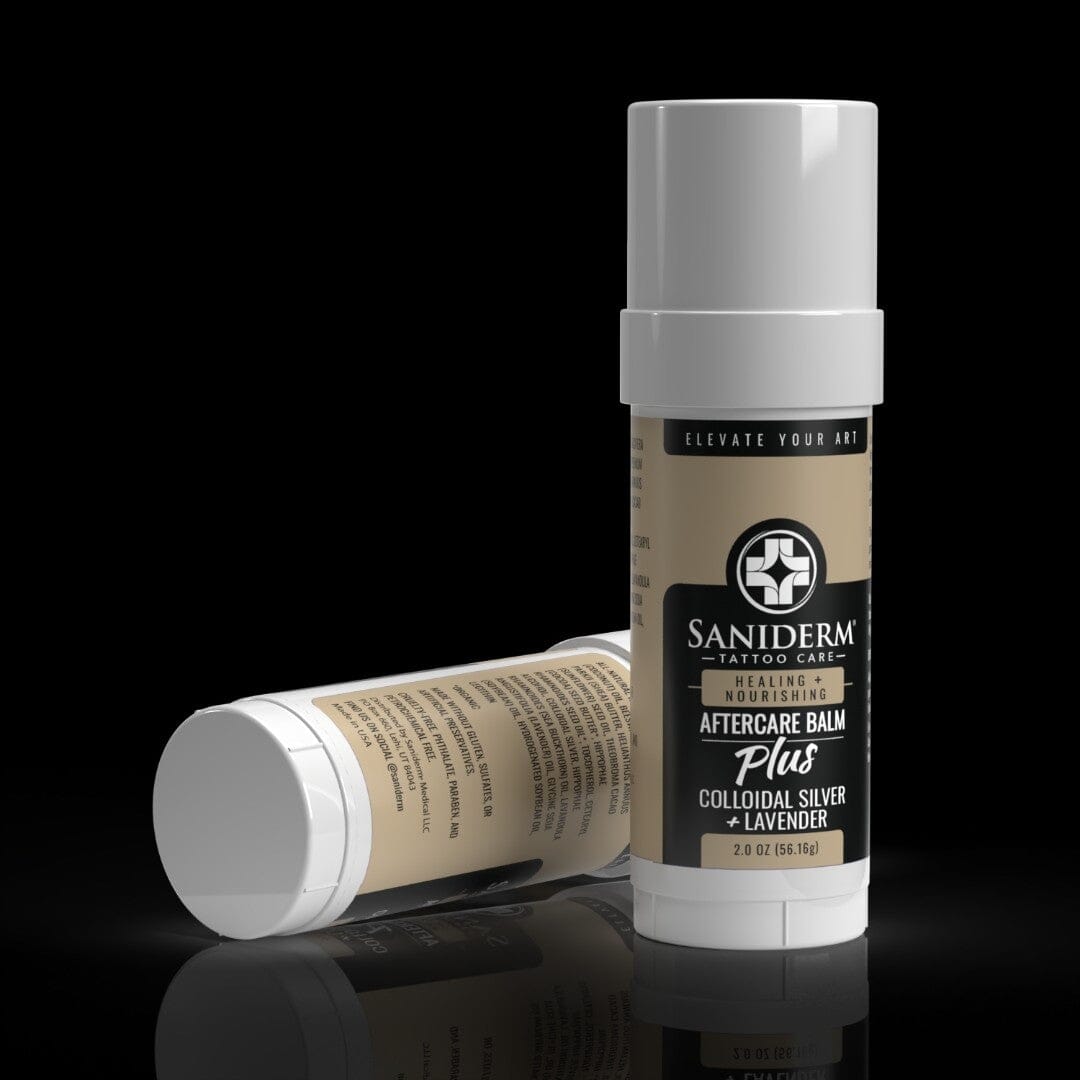 Tattoo Aftercare Balm PLUS+ - Large (2.0 oz) Balm Saniderm Tattoo Aftercare