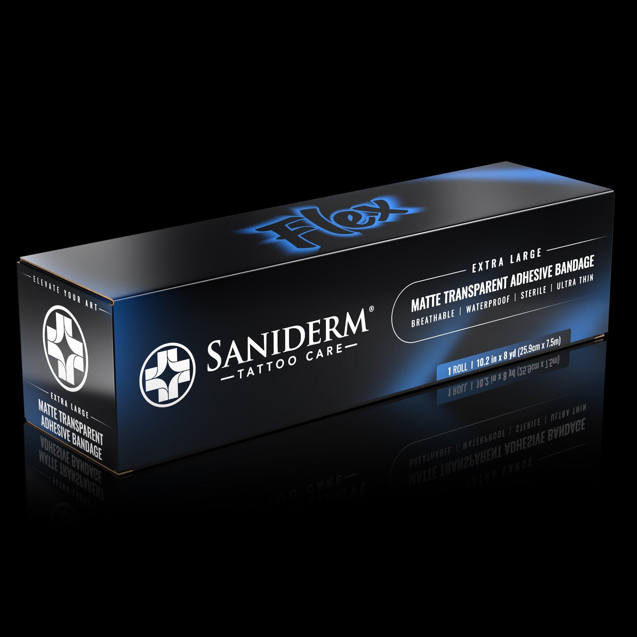 Flex Tattoo Bandage Roll - Extra Large (10x8) Saniderm Tattoo Aftercare 