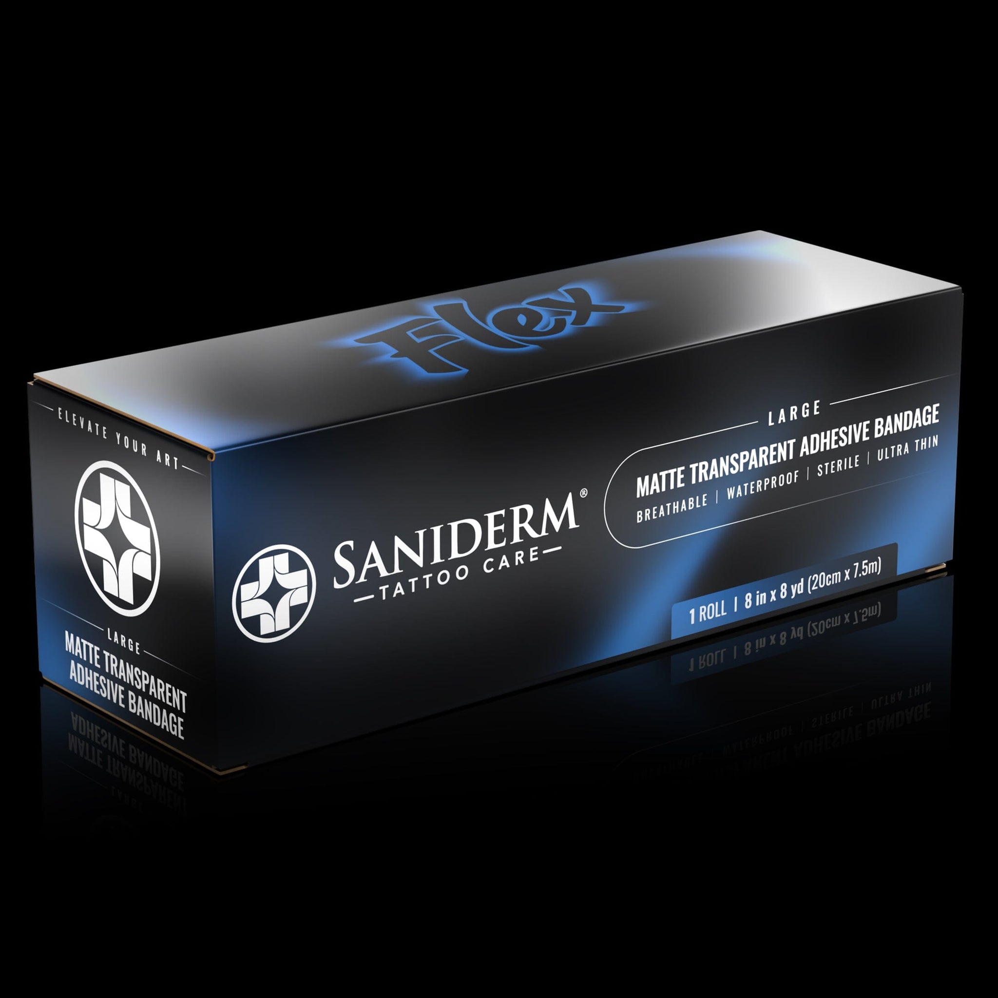Flex Tattoo Bandage Roll - Large (8 x 8) Saniderm Tattoo Aftercare 