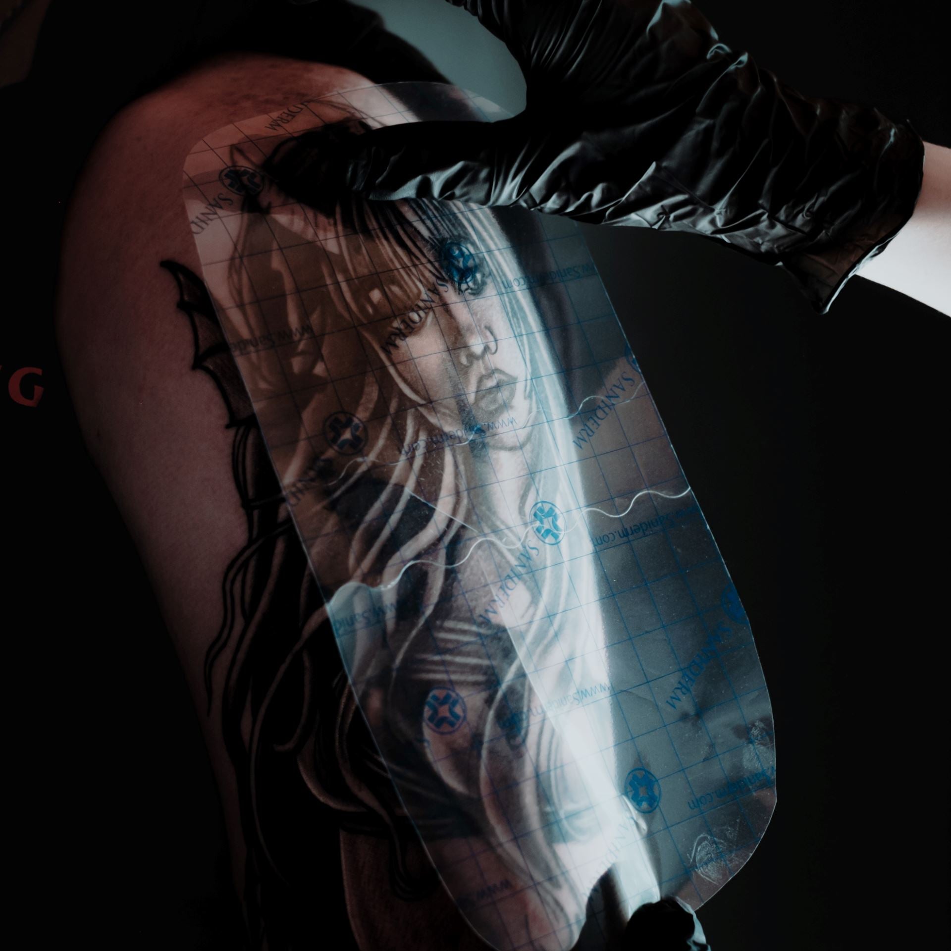 Original Tattoo Bandage 10-Pack - Small (4 in x 4 in) Personal Pack Saniderm Tattoo Aftercare 